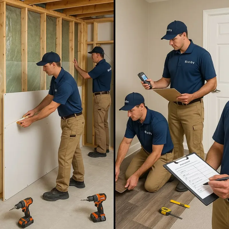 Repairs and Reconstruction process in Guilford Center, CT